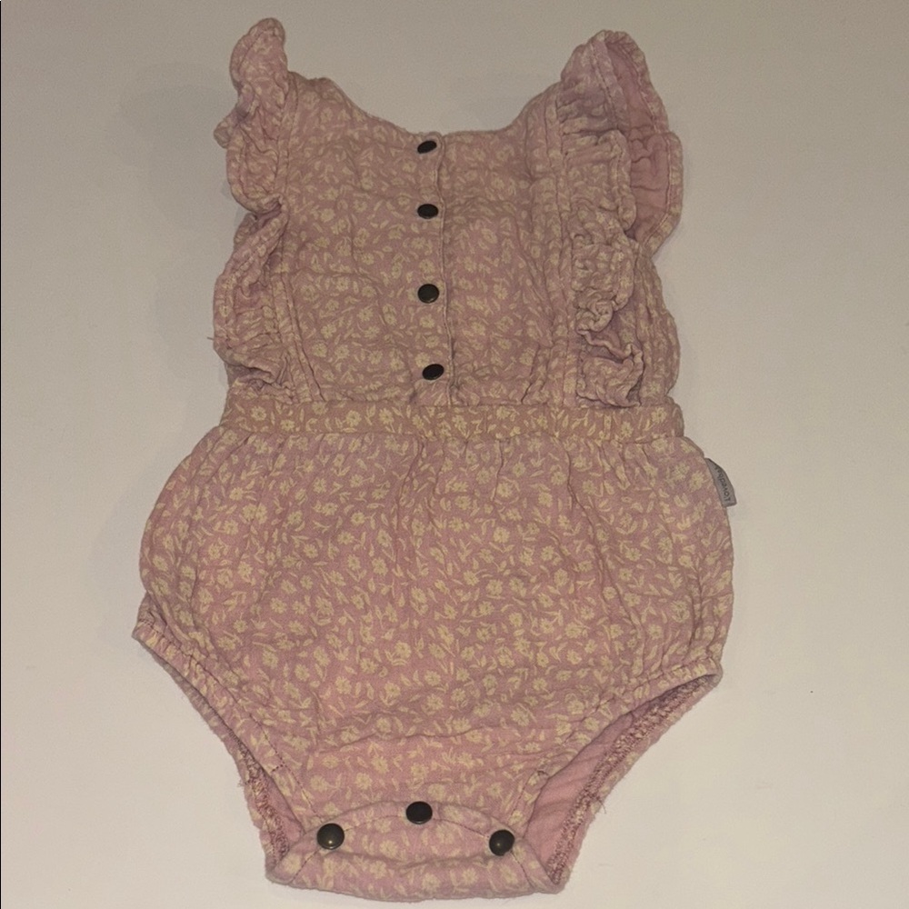 Pink Floral Kids Casual Dress